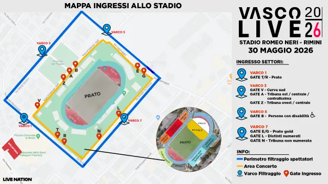 mappa rimini evento VAsco 2026