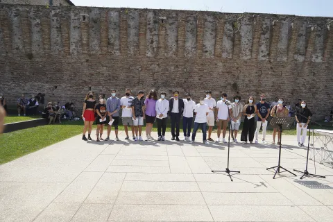 premiazione supermaturi piazza Francesca da Rimini