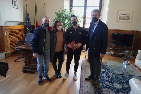 Thomas Grasso ricevuto in residenza comunale