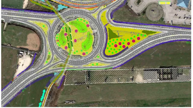 rotatoria fra la Statale 16 e la Consolare di San Marino
