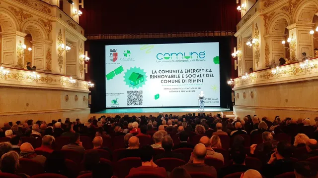 Lancio della prima CER al Teatro Galli