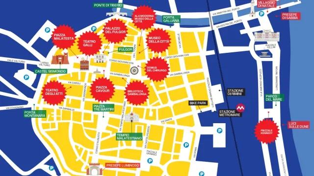 Mappa delle feste di Capodanno in Città