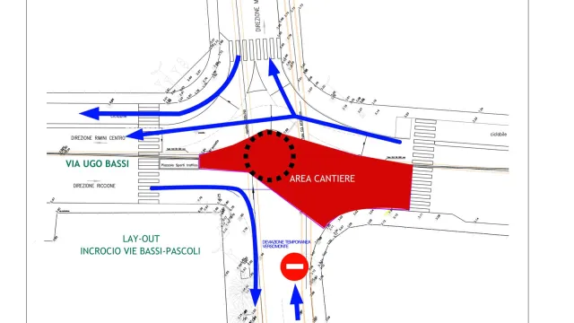 planimetria direzioni cantiere pascoli ugo bassi