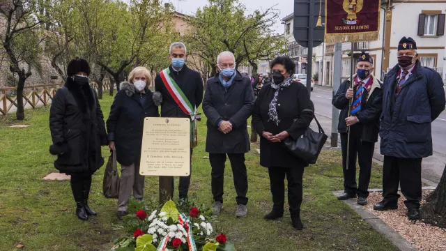 cerimonia di commemorazione per le vittime della Uno Bianca nel “Giardino della Memoria” di via Circonvallazione Occidentale.