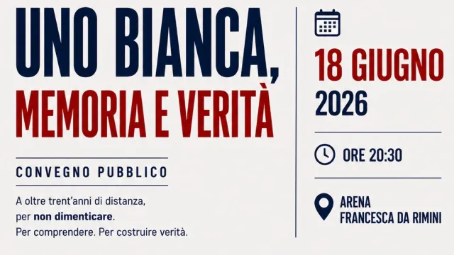 Locandina convegno Uno bianca