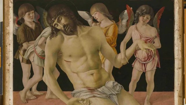 Fig. 1 Giovanni bellini, Pietà, Rimini RESTAURATA