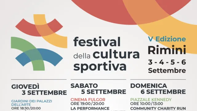 Festival della cultura sportiva 2026 - calendario completo