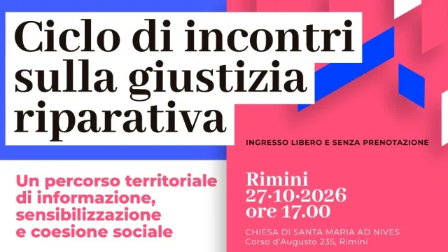 Incontri sulla Giustizia Riparativa a Rimini