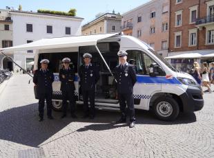 ufficio mobile in dotazione alla Polizia Locale di Rimini
