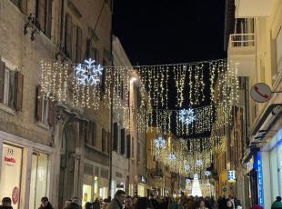 luci di natale per il corso