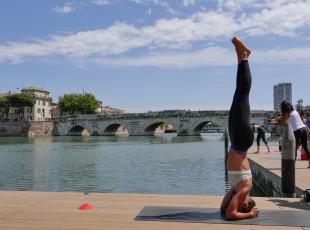 yoga al ponte di tiberio