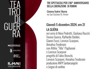 Rassegna “Rimini teatro di guerra” - locandina