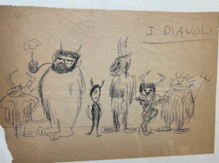 disegni di Federico Fellini nella collezione di Danilo Donati