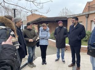 sopralluogo alla palazzina di via Giuliano da Rimini